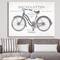 Designart - Paris France Bicycles - Vintage Transportation Premium Canvas Wall Art